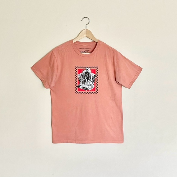 Period Correct X James Bond 007 Live And Let Die Graphic Orange T Shirt Adult M - Picture 1 of 9